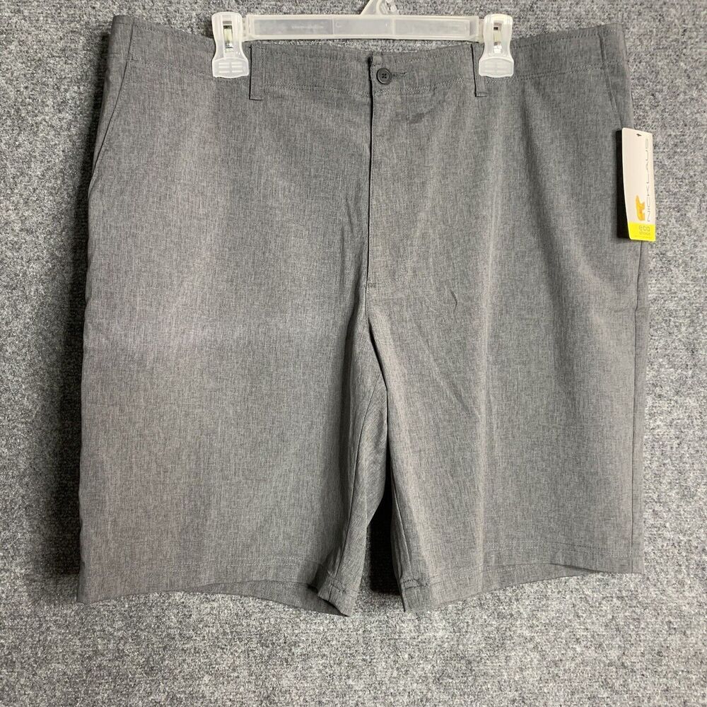 Nicklaus Golf Shorts Men Sz 40 Gray NWT Stay Dri UPC 50 Bermudas Pockets